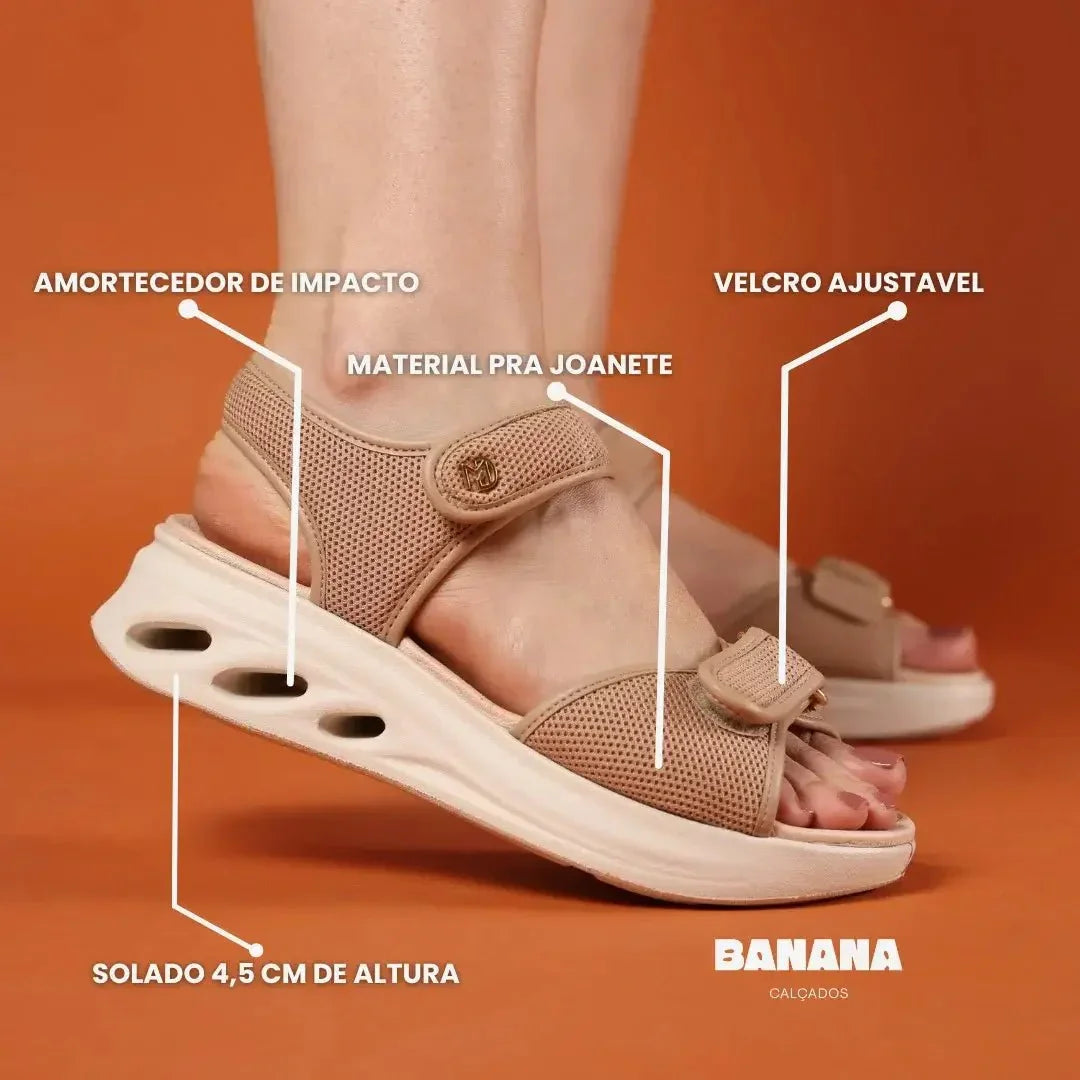 SANDALIA FEMINIA ULTRACONFORTO MARIA - Banana Calçados -